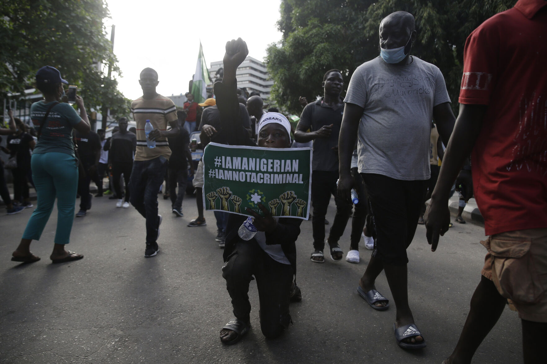 Nigeria Police Protest